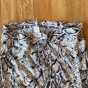 Reformation midi skirt